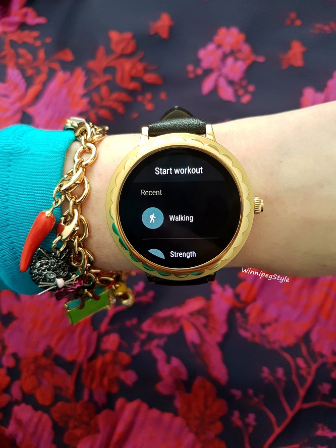 Winnipeg Style, Canadian Fashion blog, Stylist, Kate Spade scallop touchscreen smartwatch watch, wearable tech review, OS by Google, android wear